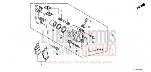 ETRIER DE FREIN ARRIERE SH125RB de 2011